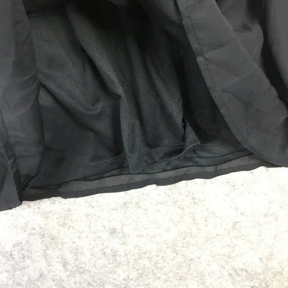 Almost Famous Dress S Long Sleeve Black Chiffon Belted A Line V Neck Casual - Picture 9 of 16